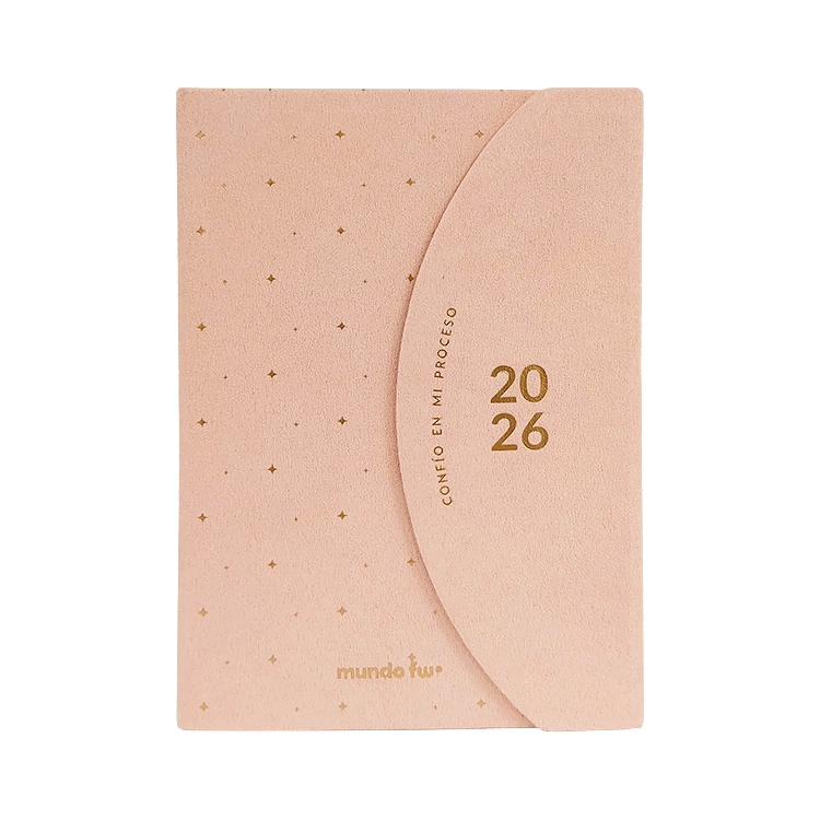 Agenda FW 2026 Chic Inmantada Cosida Rosa Diaria 15x21 Art.202001